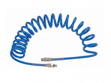 Шланг пневматический спиральный высокого давления 13х18 мм, 15 м, М1/2&quot, полиуретановый MIGHTY SEVEN SD-24415