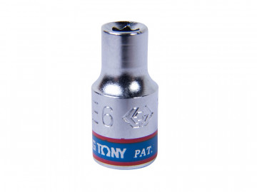 Головка торцевая TORX Е-стандарт 1/4", E6, L = 24 мм KING TONY 237506M