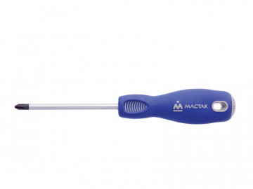 Отвёртка крестовая Phillips 1х75 мм, держатель МАСТАК 041-01075H