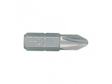 Вставка (бита) торцевая 1/4, Phillips, PH2, L = 25 мм, тонкая KING TONY 102512P
