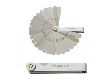 Набор щупов для проверки зазоров, 0,04-1 мм, 25 предметов KING TONY 77335-25
