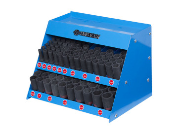 Стенд с ударными глубокими торцевыми головками 1/2, 5/16-1&1/4, серия 4435S, 102 пр. KING TONY 4466SP