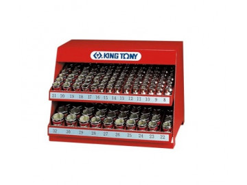 Стенд с торцевыми головками 1/2", 5/16"-1&1/4", серия 4335S, 136 пр. KING TONY 4572SR