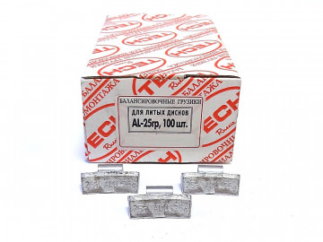 Упаковка грузиков по 25 гр. Tech AL025