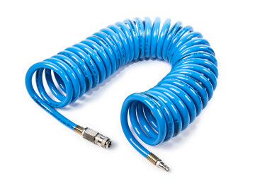 Воздушный шланг спиральный 10/15 мм 10 метров Станкоимпорт HS101510
