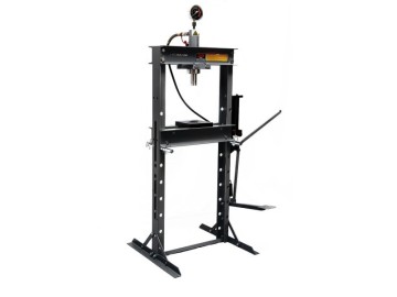 ПРЕСС ГИДРАВЛИЧЕСКИЙ 20Т НАПОЛЬНЫЙ, С ПЕДАЛЬЮ. ЦВЕТ СЕРЫЙ HJ0805C ROSSVIK