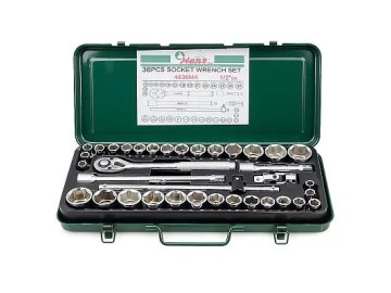 Набор инструментов на 1/2, 36 предметов Hans 4636MA