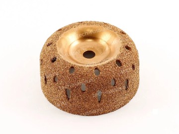 Шероховальная мелкозернистая контурная полусфера (диаметр 75 мм, ширина 40 мм, зерно 60) S2021 TECH