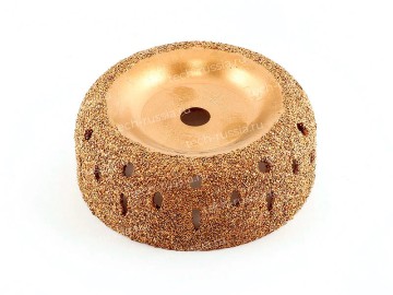 Шероховальная среднезернистая контурная полусфера (диаметр 100 мм, ширина 40 мм, зерно 36) S2022 TECH